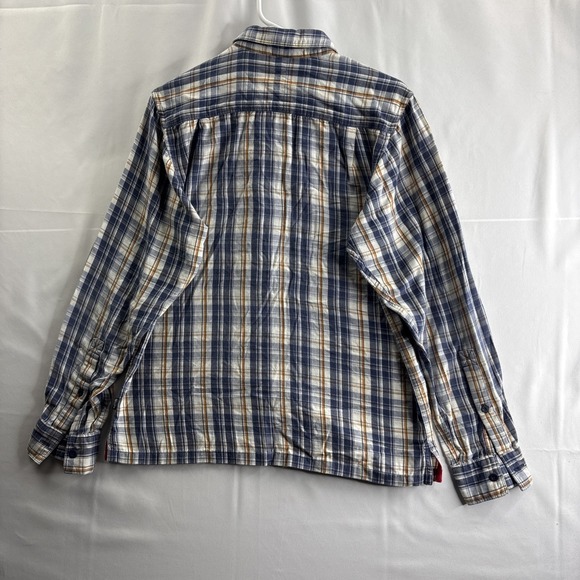 North Face Explore Fund Button Shirt Men's Small Striped Long Sleeve - Picture 6 of 7